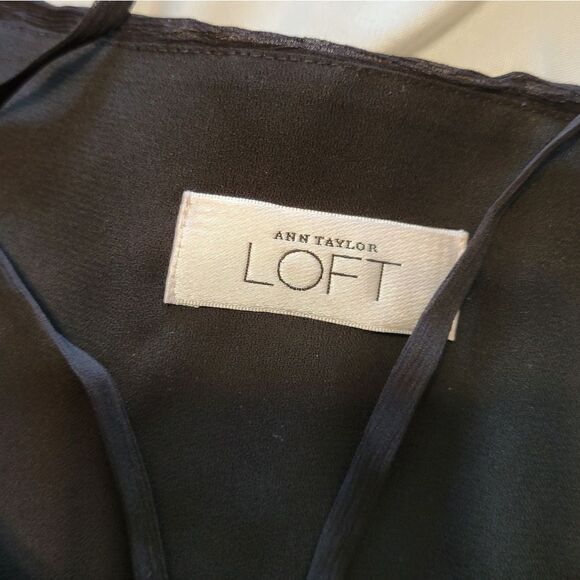 Ann taylor black Loft silk cocktail dress - Picture 9 of 13